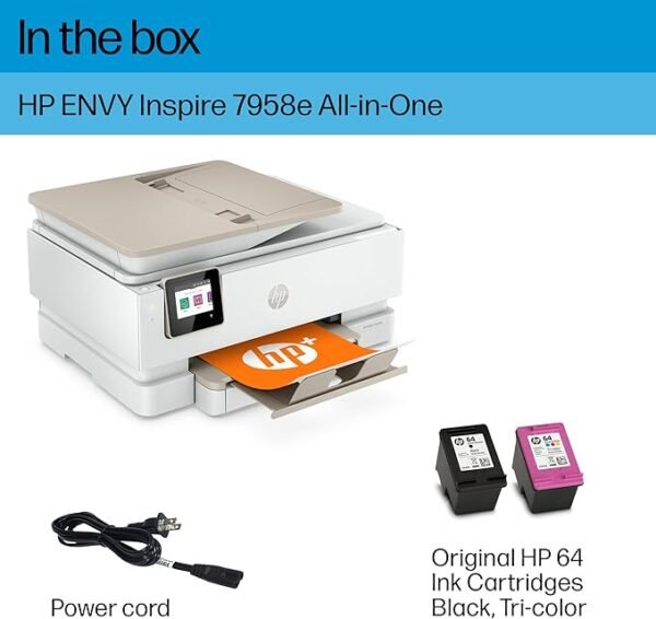 HP ENVY Inspire 7958e Wireless All-in-One Color Inkjet Printer - Image 6